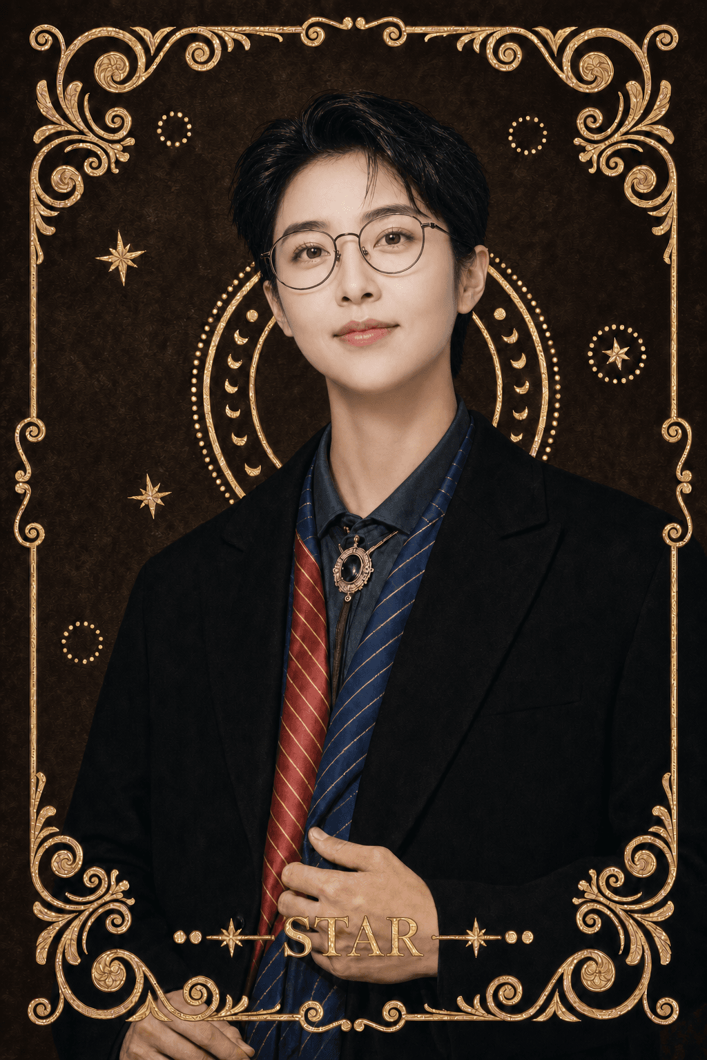 Album Golden Star Oracle finished photocard template