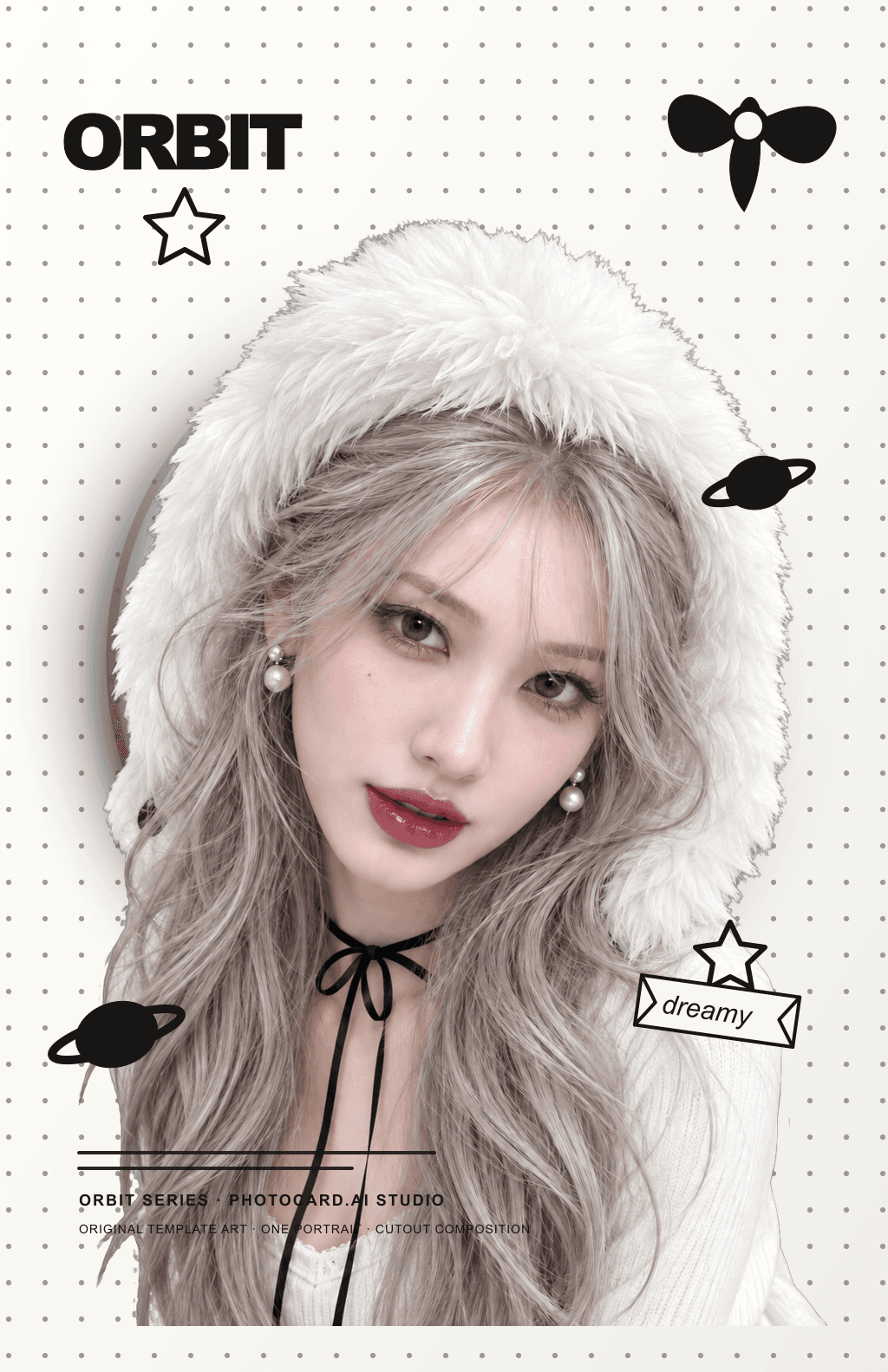 Photocard Soft Orbit template example