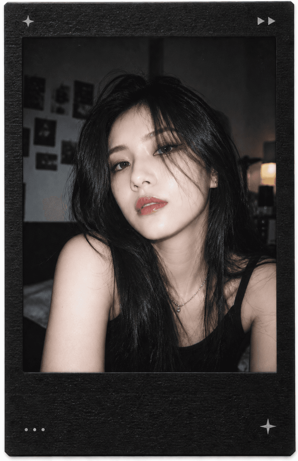 Polaroid Midnight Replay template example